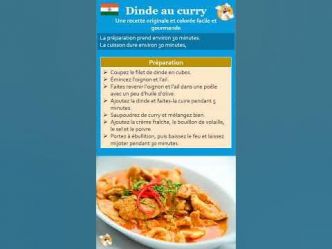 Recette de la Dinde au curry #recettefacile