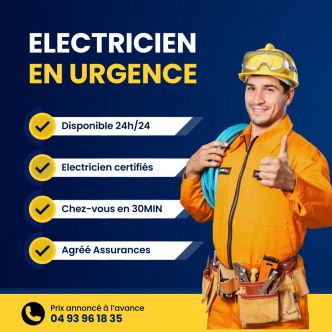 SOS Electricien Antibes - Dépannage électricité 24h/24 : 04 93 96 18 35 : ChronoServe
