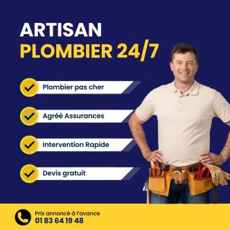 Plombier Paris - Dépannage plomberie en urgence 24/7 : ChronoServe