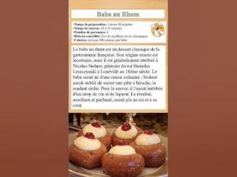 Baba au Rhum: Un Dessert Parfumé et Moelleux