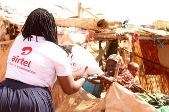 Célébration de la Journée Internationale de la Femme : les Femmes d'Airtel Niger manifestent leur solidarité aux déplacés du site de Saguia