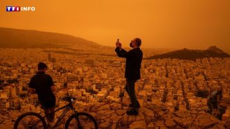 VIDÉO - Le ciel d'Athènes vire à l'orange : découvrez les images spectaculaires du phénomène | TF1 INFO