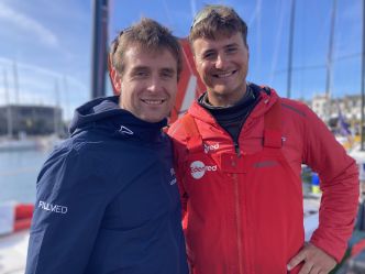 Figaro. Basile Bourgnon en solo sur la Maître CoQ et en double avec Tom Laperche sur le Trophée BPGO