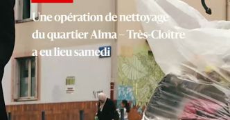 Grenoble. Alma : une opération de nettoyage pour changer l'image d'un quartier en proie au trafic de stupéfiants