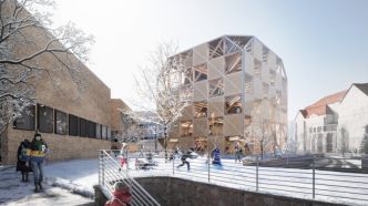 Makers' KUBe pour l'école d'architecture de Kansas University (KU), par BIG