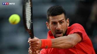Novak Djokovic sonné après avoir reçu une gourde en pleine tête, une enquête ouverte | TF1 INFO