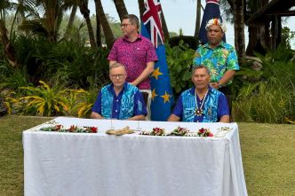 L'Australie et les Tuvalu ont finalisé un traité historique prévoyant l'accueil de réfugiés climatiques