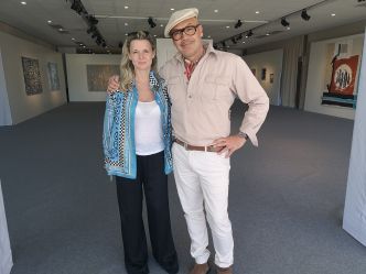 Diane Detalle et Billy Zane exposent leurs oeuvres à Saint-Jean-Cap-Ferrat
