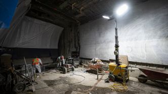 Tunnel Louis-Hippolyte-La Fontaine: chantier mis sur pause après l'intoxication de deux travailleurs