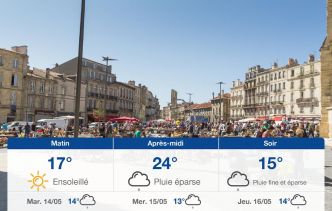 Météo Bordeaux: prévisions du lundi 13 mai 2024