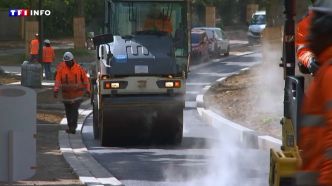 Bitume "vert" : dans les Hauts-de-Seine, l'un des chantiers de rénovation de route les plus innovants de France | TF1 INFO