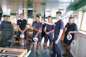 Marine Nationale : première préparation des jeunes de Wallis et Futuna
