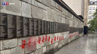 Tags au Mémorial de la Shoah : la France restera "inflexible" face à "l'odieux antisémitisme", prévient Emmanuel Macron | TF1 INFO