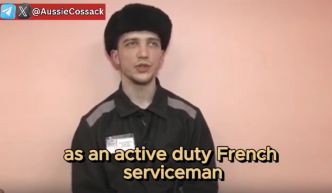 Interrogatoire d’un combattant de la Légion étrangère française capturé