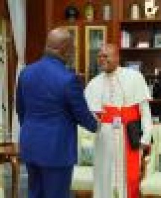 Présidence de la République : Félix Tshisekedi a reçu le cardinal Fridolin Ambongo