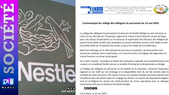 Nestlé Sénégal/ Élections des délégués du personnel: Les différentes parties ont finalement trouvé un terrain d'entente