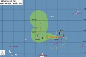 La tempête tropicale Ialy remonte vers le Nord de l'océan Indien