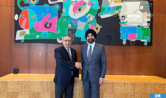 L'ambassadeur Amrani rencontre Ajay Banga: ferme volonté de renforcer la coopération entre la Banque mondiale et le Maroc