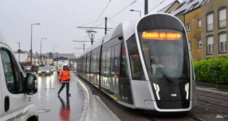 [En images] Le tram roule pour la première fois du lycée de Bonnevoie au Stade
