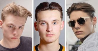 Push back middle part : 10 idées de coupes de cheveux pour hommes pour exprimer votre style en 2024