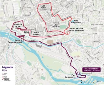Passage de la flamme olympique à Pau : la circulation et le stationnement perturbés le long du parcours