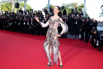 Festival de Cannes 2024 : la robe gothique et ajourée d'Eva Green fait mouche sur le tapis rouge