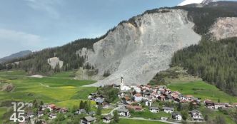 Un an après l'éboulement, le village de Brienz (GR) glisse toujours vers la vallée