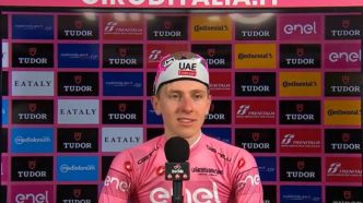 Giro. Tour d'Italie - Tadej Pogacar : "Filippo Ganna était juste trop rapide"