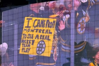 Un Montréalais est allé à Boston hier pour voir « une vraie équipe jouer au hockey »