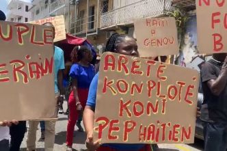 Solidarité Haïti : une manifestation de soutien au peuple Haïtien dans les rues de Pointe-à-Pitre