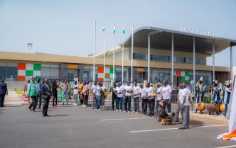 Inauguration de l’aéroport de Korhogo / Le ministre ivoirien des Transports salue les performances d’Ebomaf