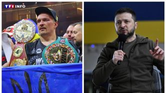 Volodymyr Zelensky savoure la victoire du boxeur ukrainien Oleksandr Usyk : "À la fin, tous nos adversaires seront vaincus" | TF1 INFO