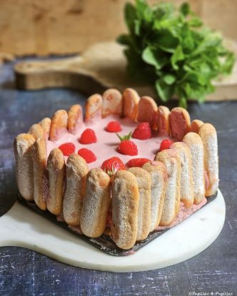 Gâteau aux fraises et aux framboises façon tiramisu