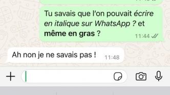 WhatsApp : L'Astuce pour Écrire en Italique, en Gras ou Même Barré un Mot.