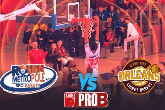DIRECT. Basket Pro B playoffs : le Rouen Métropole Basket affronte Orléans Loiret Basket lors du match 2 dès 15h00