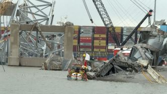 Effondrement du pont de Baltimore : le porte-conteneurs à l'origine du drame sera retiré ce lundi