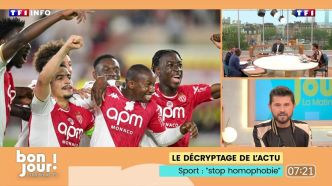 Bonjour ! La Matinale TF1 - "Stop Homophobie" : tollé après le refus d'un joueur de Monaco | TF1 INFO
