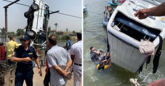 Egypte : un minibus tombe dans le Nil, au moins 10 ouvrières meurent
