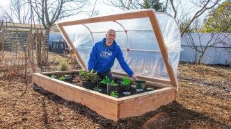 Comment construire une serre à charnière pour un carré potager surélevé