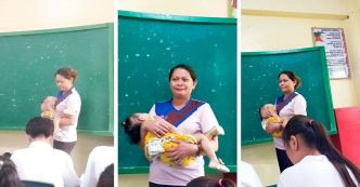 Une enseignante au grand cœur prend soin du bébé d’une élève pour lui permettre de suivre les cours