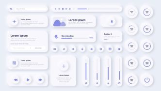 Cette jolie tendance en design web : le Neumorphism.