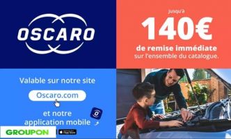 Des bons d’achat Oscaro à prix réduit pour entretenir votre voiture sans vous ruiner !