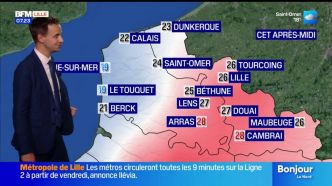 Météo Nord-Pas-de-Calais: un ciel nuageux et des passages pluvieux sur le littoral, 28°C pour Arras et Cambrai
