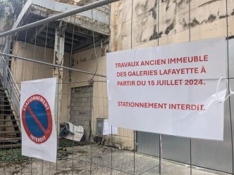 Pau : ça bouge à l'arrière du bâtiment des Galeries Lafayette