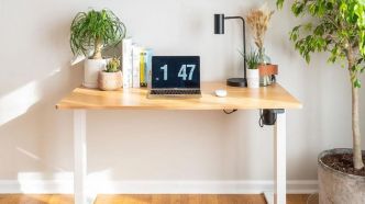 Remise exceptionnelle sur ce bureau assis-debout et cette chaise de bureau ergonomique FlexiSpot !