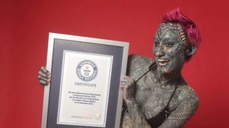 Avant-après: voici la femme la plus tatouée de la planète selon les records Guinness