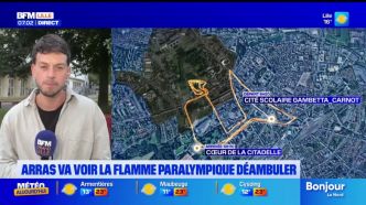 Jeux paralympiques: la flamme va déambuler à Arras