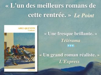 Cabane d'Abel Quentin remporte le Prix des librairies de Nancy - Le Point