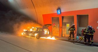A7 : une voiture en feu paralyse le tunnel Grouft