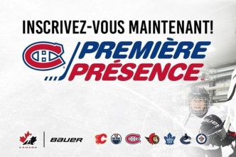 Première Présence | Un programme pour initier les enfants de 6 à 10 ans au hockey
